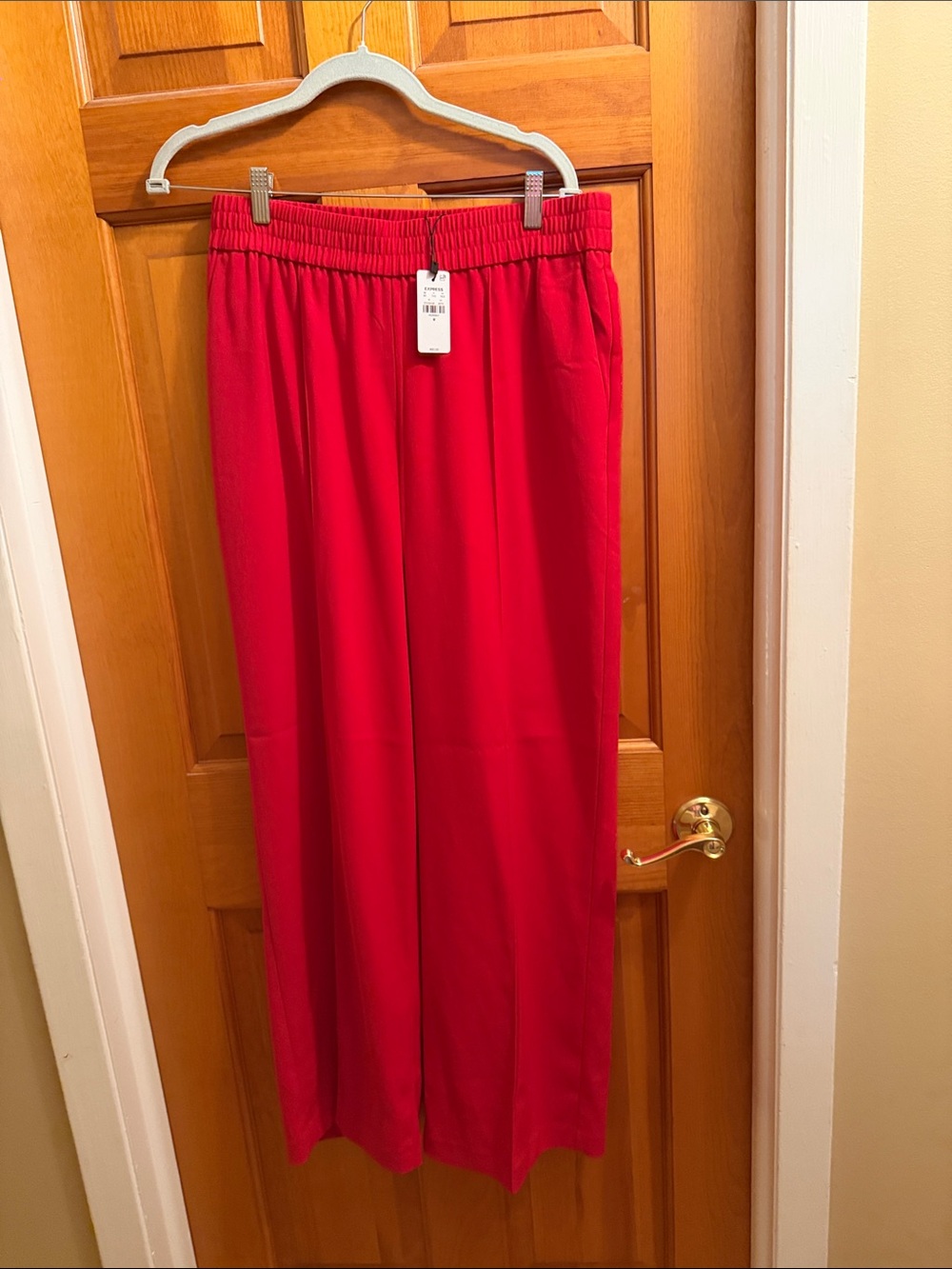 Express women’s Red Pull-On Wide-Leg Bottoms